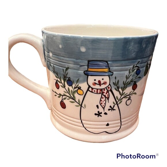 Christmas Mug Vintage Bath & Body Works Large 20 oz Holiday 1997 Coffee Mug - Picture 1 of 7